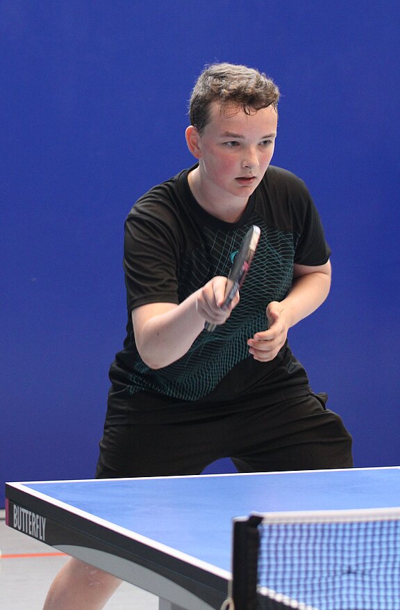 Ging konzentriert zu Werke. Timo Seidel erspielte im ersten Schülerjahr eine 23:6 Bilanz in der 1. Bezirksliga. Seidel-Timo-2021.JPG